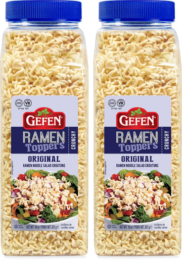 Gefen Ramen Salad Toppers, 10 oz (2 Pack) | Ready to Use | Crunchy Salad Topping | Ramen Noodle Crunch | Soup Toppers