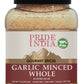 Pride Of India- Garlic Minced Whole- 7Oz (200Gm)- Made From Whole, Fresh Garlic Cloves To Give Finely Grated Uniform Strips - Gm