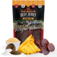 Top Notch Jerky Beef Jerky - Teriyaki Flavor - High Protein Snack - 10 oz Bag
