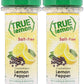 True Lemon Pepper Seasoning (2 Pack) Natural Ingredients, No Salt, No Gluten