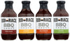 Rib Rack BBQ Sauce Variety Pack - Original, Sweet Honey, Southern Bourbon, Campfire Cider, 4 Count, 1.18 Pound
