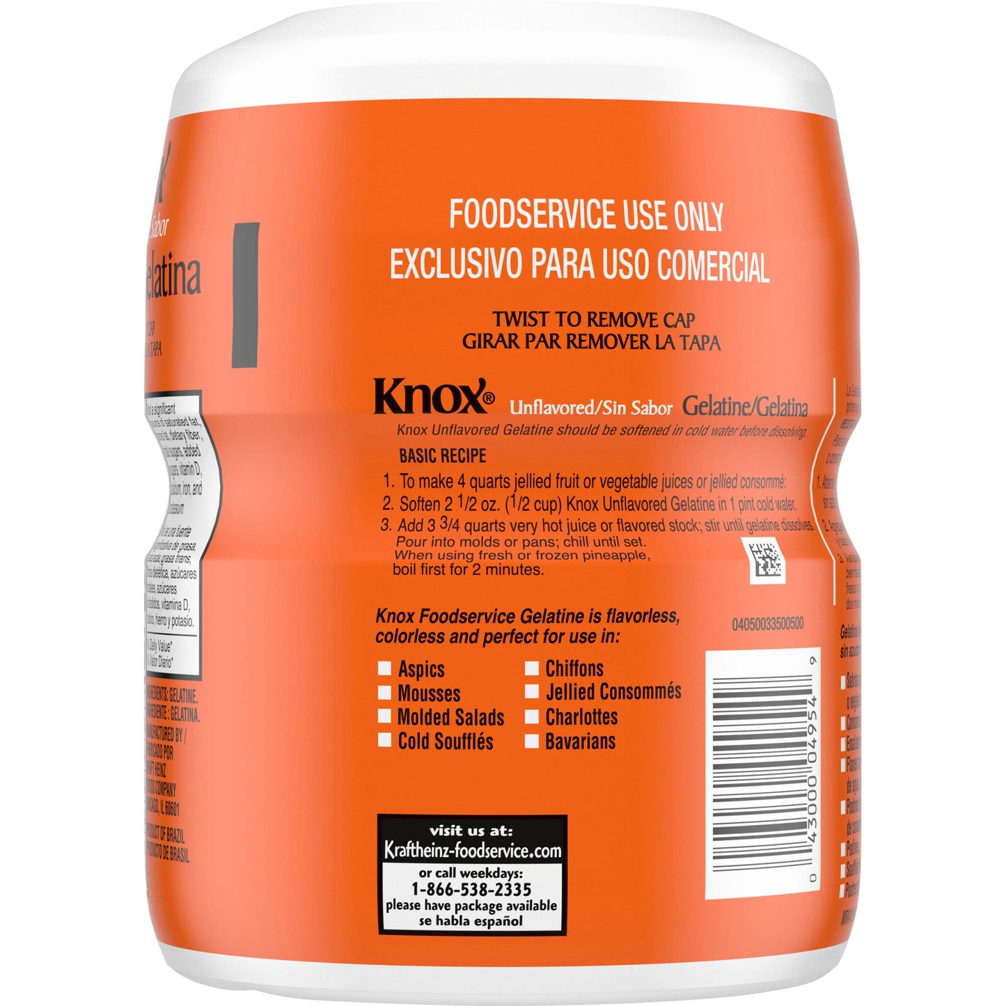Knox Unflavored Gelatin (16 Oz Jugs, Pack Of 12)