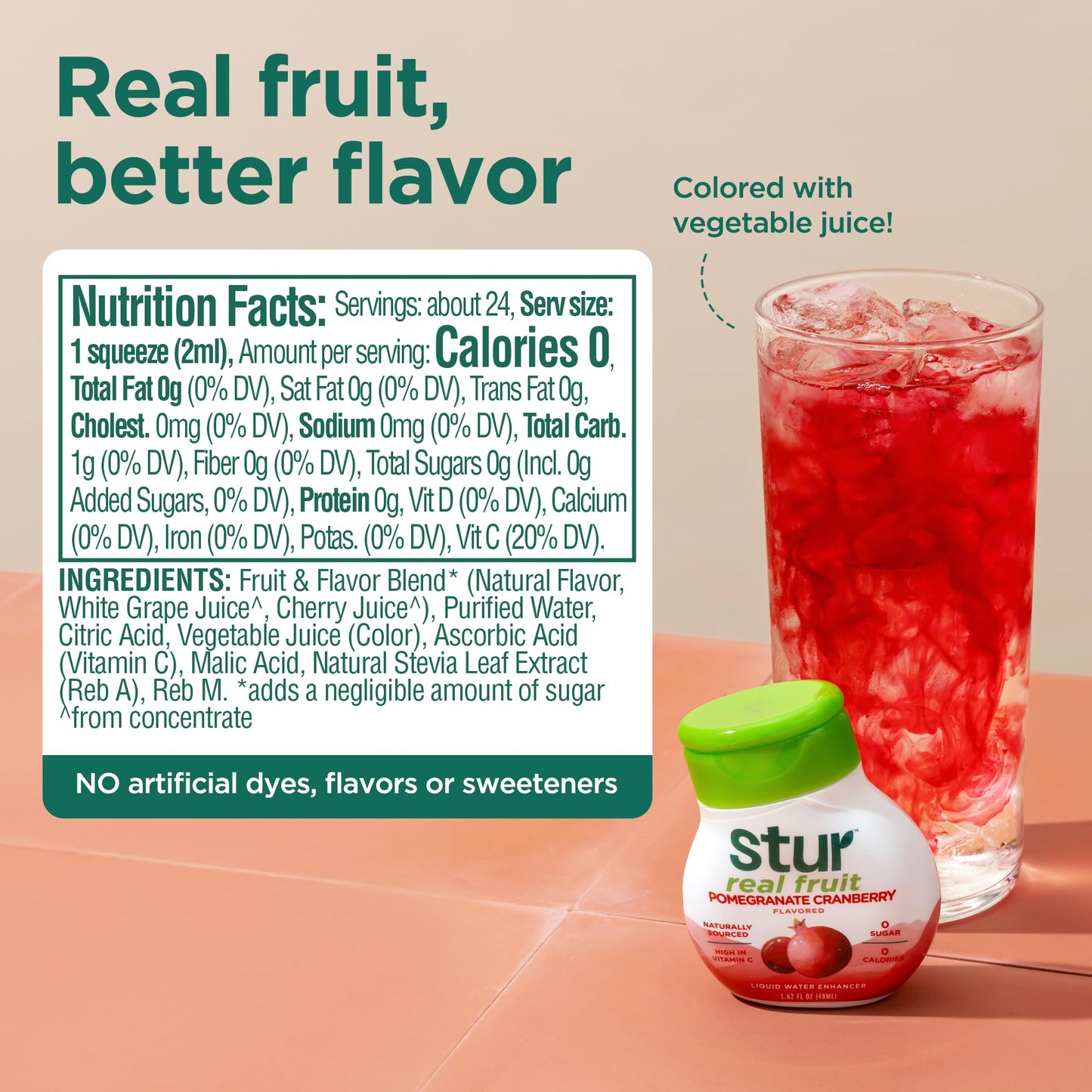 Stur Liquid Water Enhancer | Summer Variety Pack | Naturally Sweetened | Sugar Free | Zero Calories | Keto | Vegan | 5 Bottles,