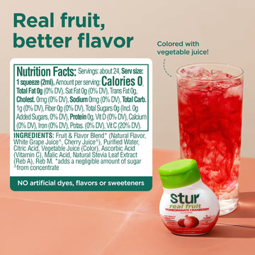 Stur Liquid Water Enhancer | Summer Variety Pack | Naturally Sweetened | Sugar Free | Zero Calories | Keto | Vegan | 5 Bottles,