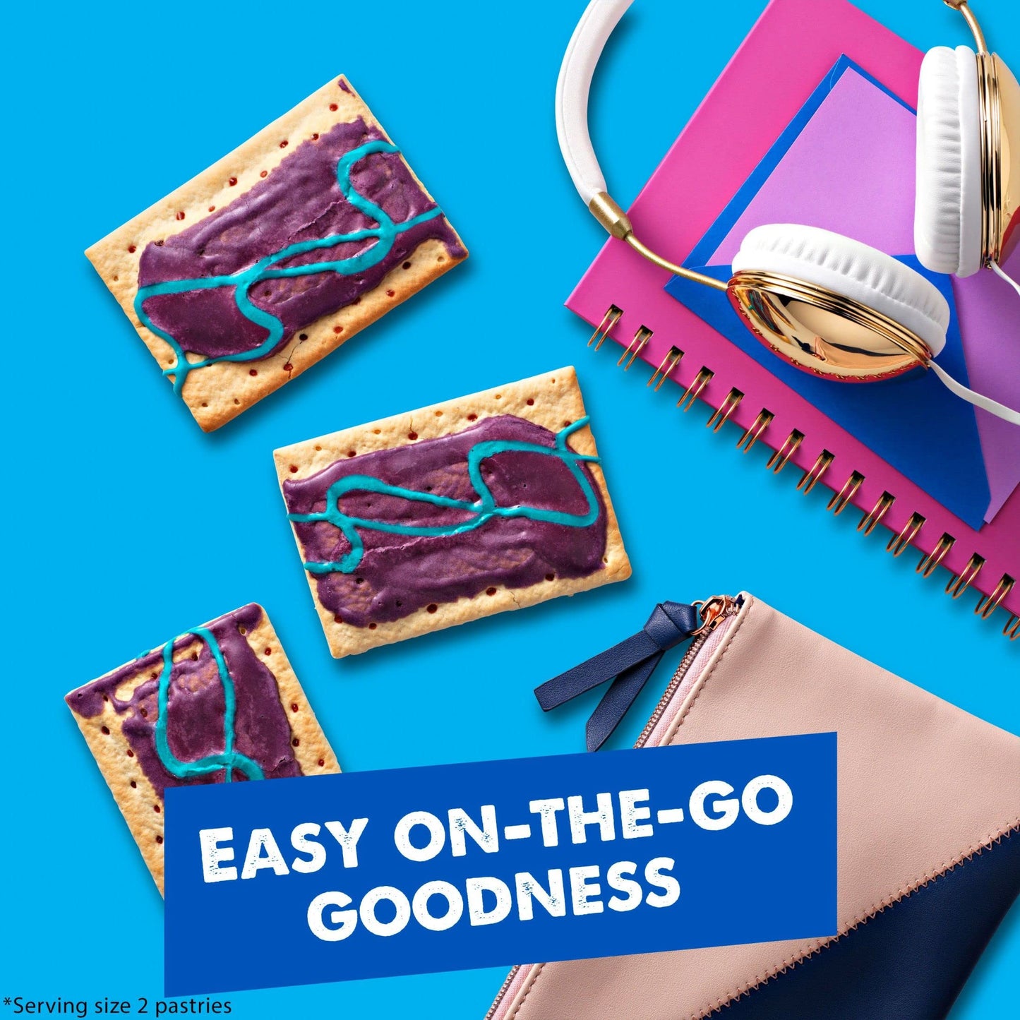 Pop-Tarts, Breakfast Toaster Pastries, Frosted Wild Berry, Proudly Baked In The Usa, 13.5Oz Box (Pack Of 12)