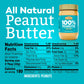 Crazy Richards Creamy Peanut Butter, 100% Natural, Non-GMO, Gluten-Free, 16 Ounce Jars (Pack of 6)