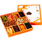 Dried Fruit And Nuts Gift Basket - Gourmet Holiday Gift Box - 10 Variety Holiday Healthy Snack - 1.43 Lbs Elegant Orange Box - C