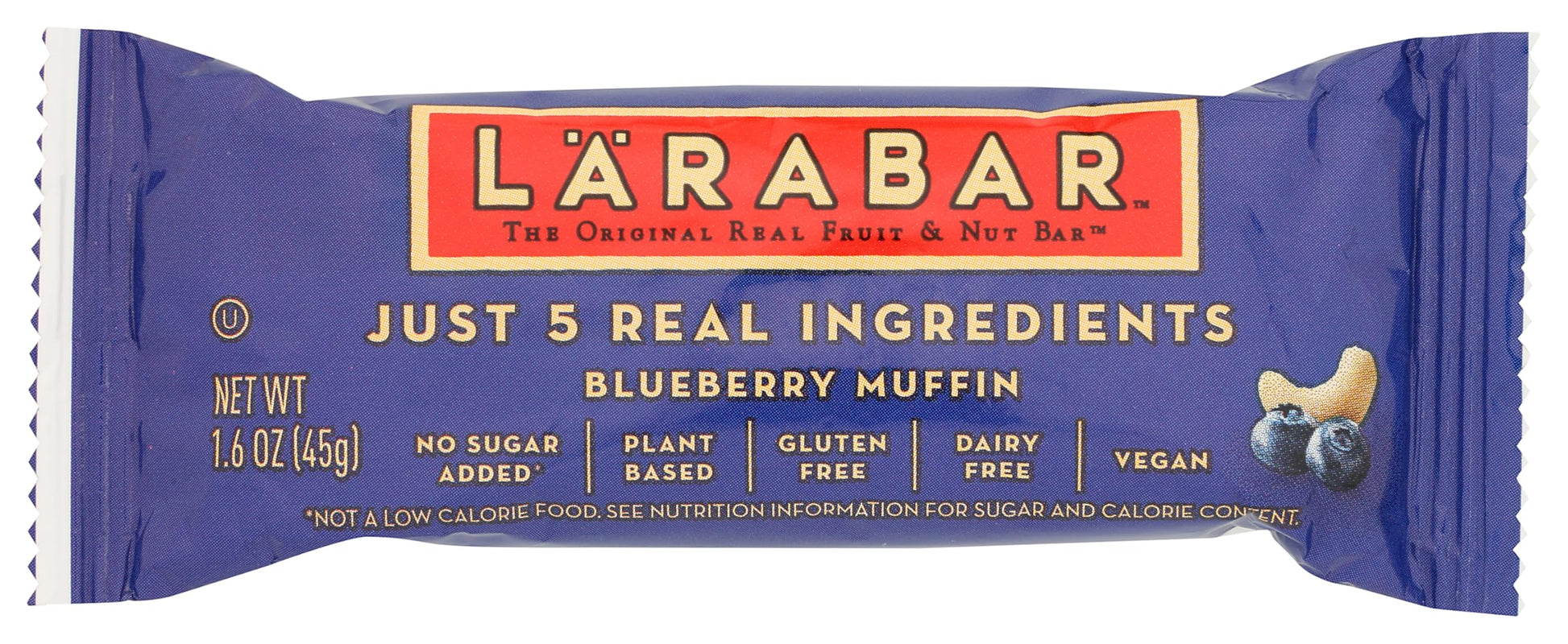 Larabar Gluten Free Bar, Blueberry Muffin, 1.6 oz Bar