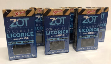 Zot 100% Organic Licorice With Anise, 0.4-Ounce Flip Top Boxes, 0.4 Ounce (Pack Of 6)