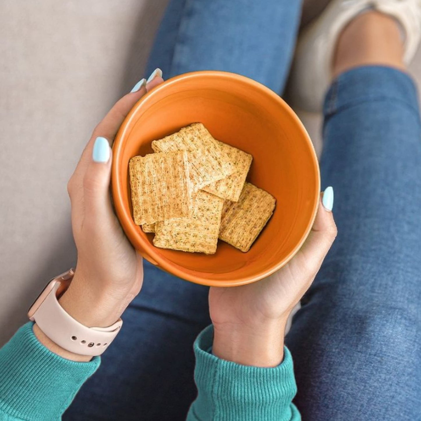 Triscuit Original Whole Grain Wheat Crackers, Vegan Crackers, Healthy Snacks, Bulk Lunch Snacks, 12 - 8.5 oz Boxes