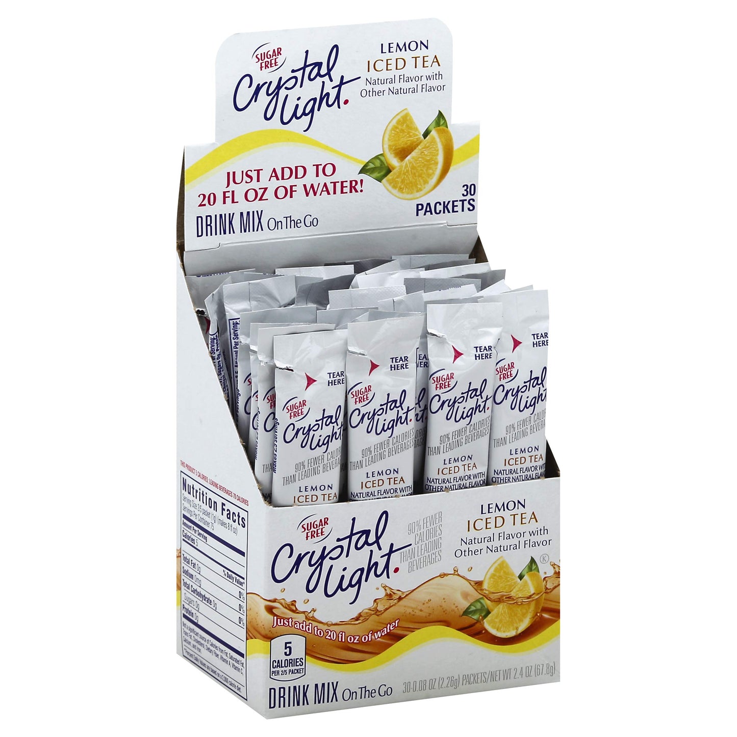 Crystal Light Iced Tea Drink Mix (30 On The Go Packets)