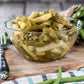 Green Jay Gourmet Pickled Green Beans In A Jar - Fresh Hand Jarred Vegetables For Cooking & Pantry - Home Grown Pre-Prepared Pic