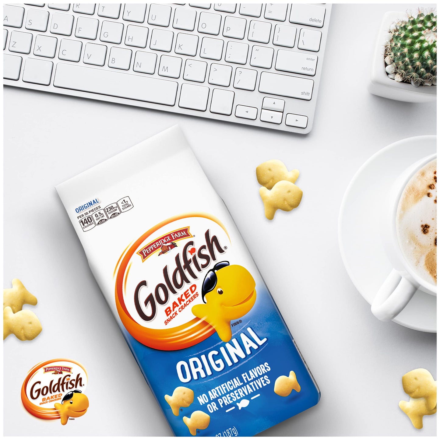 Goldfish Original Crackers, Snack Crackers, 6.6 Oz Bag
