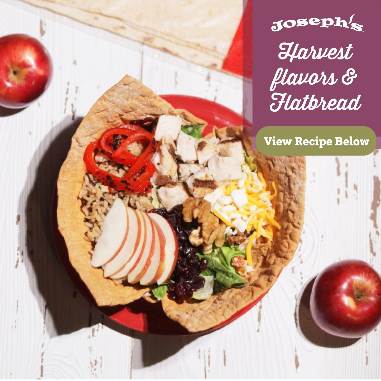 Joseph'S Bakery Lavash Bread, Flax Oat Bran & Whole Wheat, Reduced Carb, Fresh Baked (12 Count Flax)