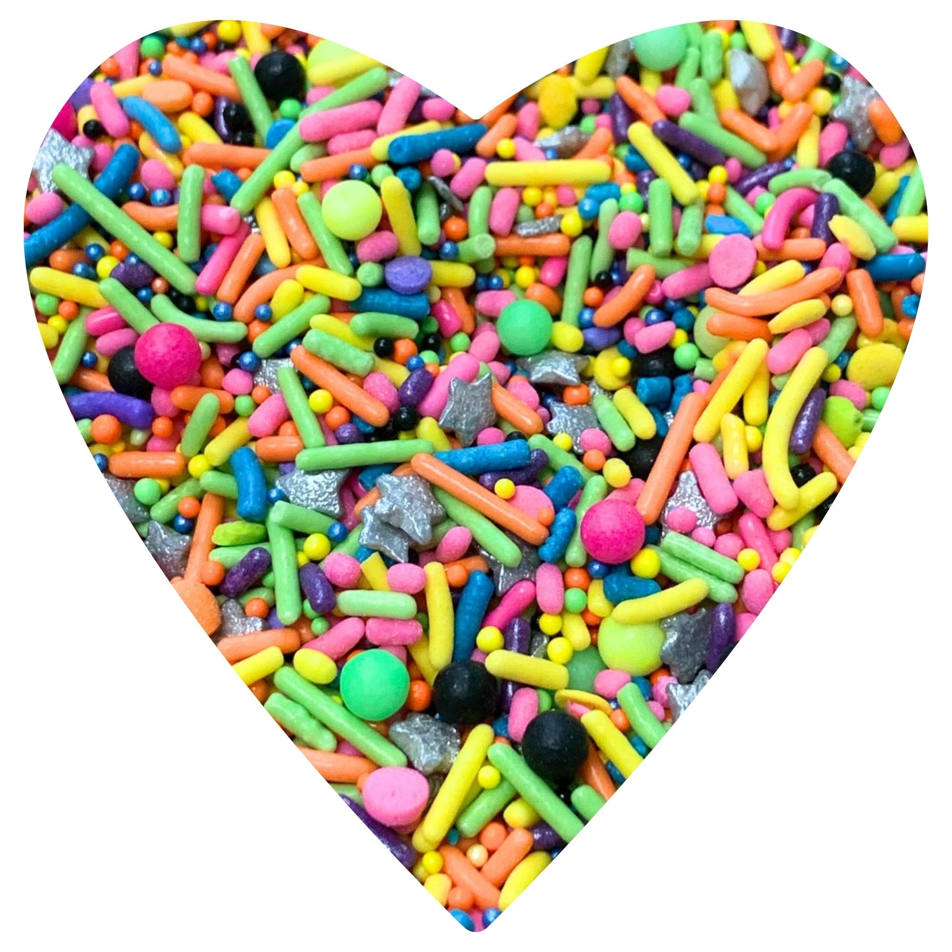 Cool Mom Sprinkles Retro 90s Themed Birthday Sprinkles 4 oz - Neon Glow Under UV Light, Gluten-Free