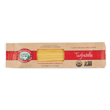 MONTEBELLO Organic Tagliatelle Pasta, 16 Ounce, Yellow, Pack of 1