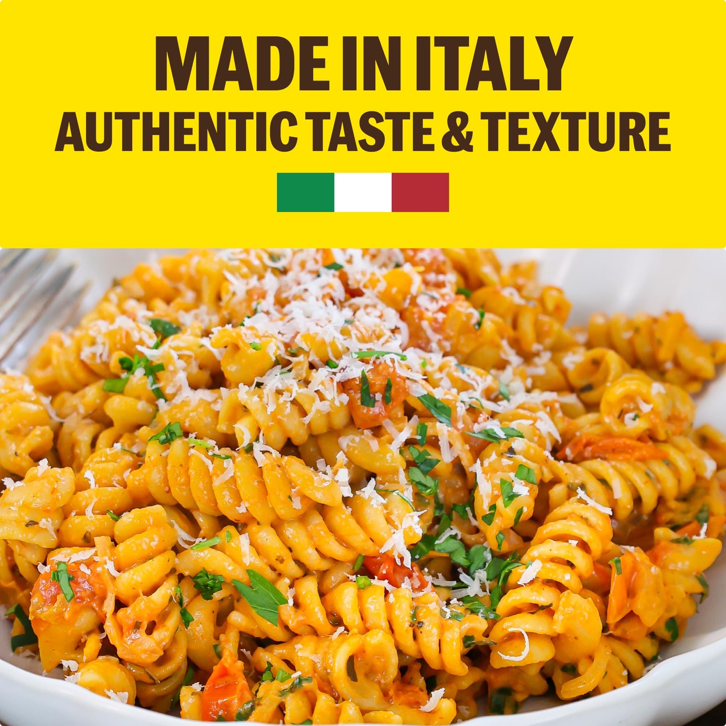 Brami Fusilli Italian Protein Pasta | Low Carb | High Fiber | High Protein | Non-Gmo | Keto | Made In Italy | Dry Pasta | Semolina Pasta | Fortified With Heart Healthy Lupini Beans | 12Oz (Pack Of 8)