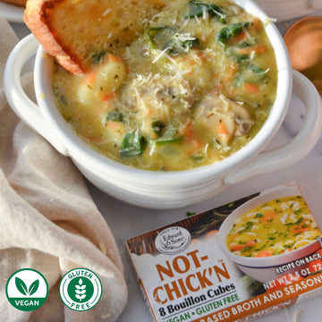 Edward & Son'S Vegan Chicken Bouillon Cubes - Vegan Broth Cubes, Gluten Free, No Trans Fat, Use In Soups, Stews And Pilafs (8 Cu