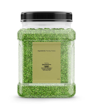 Unpretentious Parsley Flakes, (4 Oz), Culinary Staple, Non-Gmo, Bulk Size