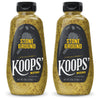 KOOPS Stone Ground Mustard, Old-Fashioned, Gluten-Free, Kosher, Non-GMO, 12 Oz, Pack of 2