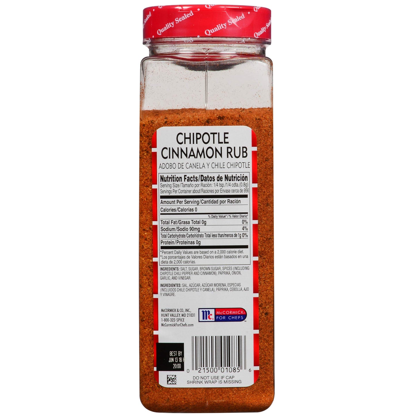 Lawrys Chipotle Cinnamon Rub, 27 oz - Ideal for Burgers, Pork, Chicken, and Vegetables