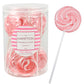 Pink Lollipops, 24 Pack, Pink Swirl Lollipops Individually Wrapped, Pink Lollipop Suckers Bulk, The Hampton Popcorn & Candy Comp