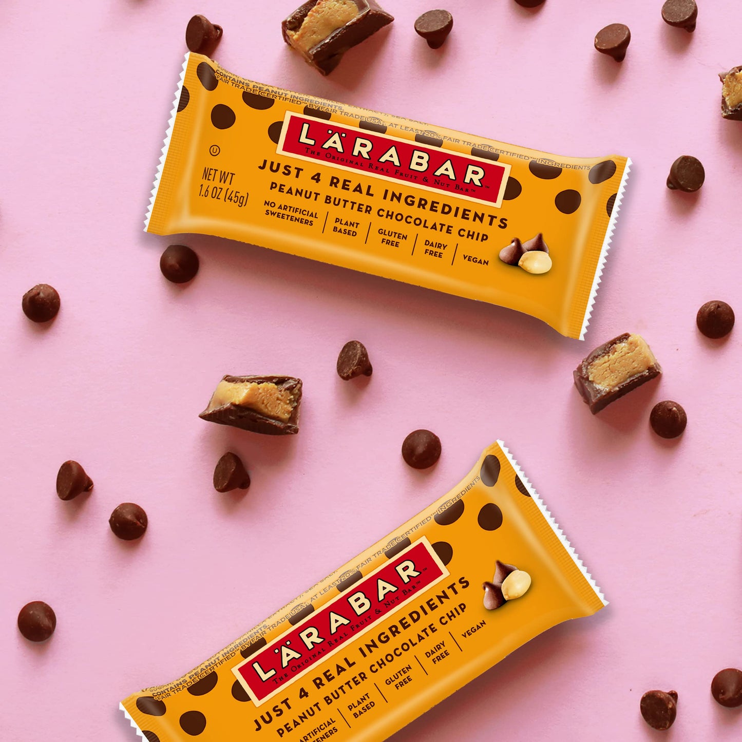 Larabar Peanut Butter Chocolate Chip, Gluten Free Fruit & Nut Bar, 12 Ct