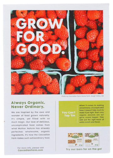 Cascadian Farm Organic Granola, Dark Chocolate Almond Cereal, 13.25 Ounce
