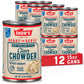 Snow'S New England Clam Chowder, 15 Oz Can (Pack Of 12) - 13G Protein Per Serving - Ready-To-Serve Authentic New England Style R
