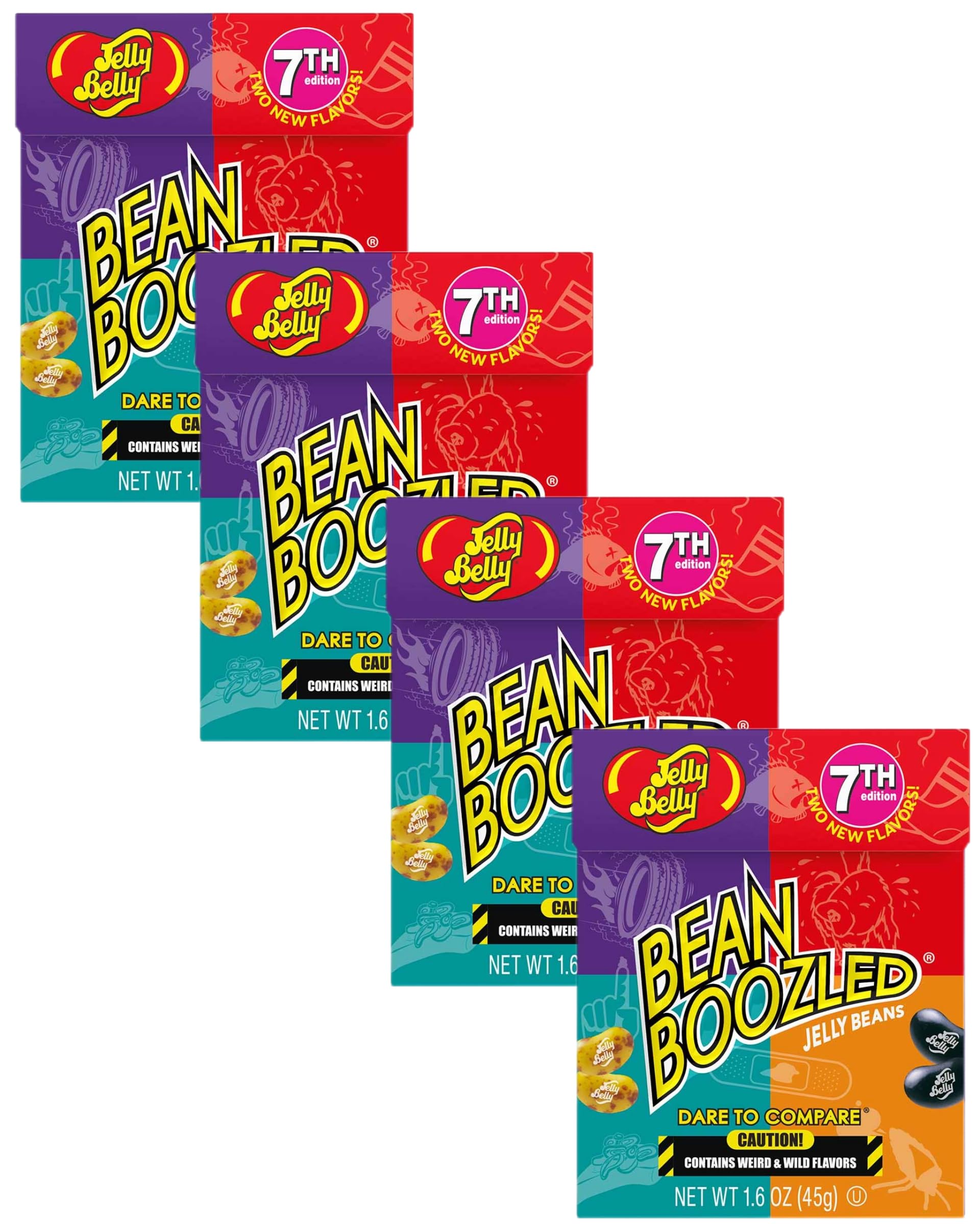 Just Grown Jelly Belly Beanboozled *7Th Edition* (1.6 Oz Pack Of 4)