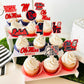 Ole Miss Rebels Cupcake Toppers (24 Pcs) University Of Mississippi Rebels Party Supplies For Football, Birthday Gift, Graduation