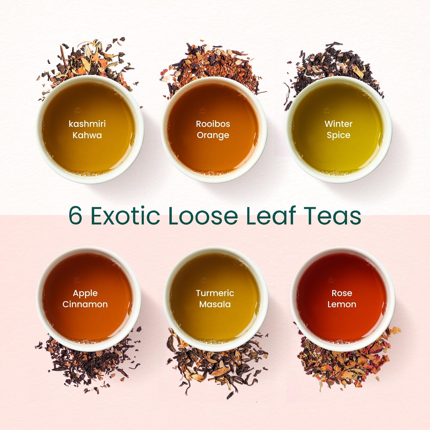 Teaniru, Gourmet Tea Collection - Pack Of 100 | 6 Flavored Loose Leaf Tea Set | Gourmet Tea Gift Sets | Corporate Gifting & Bulk
