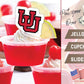 University Of Utah Utes Cupcake Toppers (24 Pcs) University Of Utah Party Supplies For Football Tailgating, Birthday Party, Utah