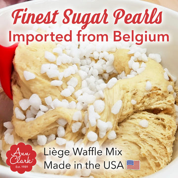 Ann Clark Belgian Liège Sugar Waffle Mix with Pearl Sugar, 21 Ounce Pack
