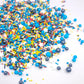 Sentovac Cake Sprinkles For Decorating | Edible Sprinkles For Cake Cupcake Topper Decorations | 1 Bottle 3.53Oz/ 100G Blue White