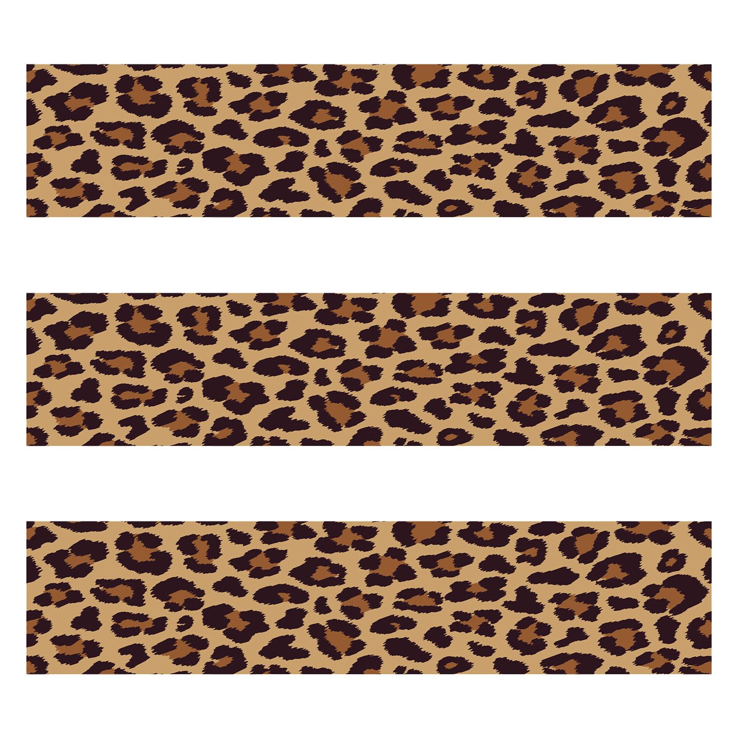 3Pcs Edible Paper, 2.4X11 Inches Per Sheet Edible Cheetah Print For Cakes Cheetah Print Image Leopard Cake Wrap Side Decor Gluti