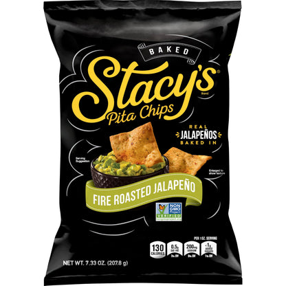 Stacys Fire Roasted Jalapeno Pita Chips, 7.33 oz