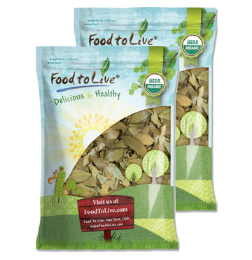 Food to Live - Organic Whole Indian Bay Leaves, 1.5 Pounds - Non-GMO, Dried, Kosher, Vegan, Bulk, Great for Cooking, Spicing and