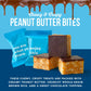 For Noshers Only Peanut Butter Bites - Vegan, Gluten Free, Dairy Free - Box of 8 Individually Wrapped Snacks