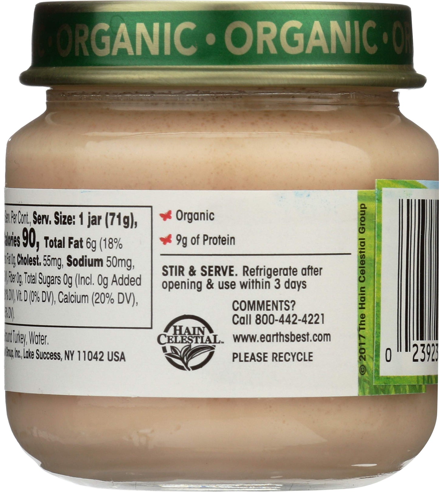 Earth'S Best Turkey & Turkey Broth Organic, 2.5 Oz