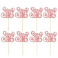 Gyufise 24 Pack Cupcake Toppers Glitter Sixteen Happy 16th Birthday Decorations Rose Gold Model ZN0475-4-RG