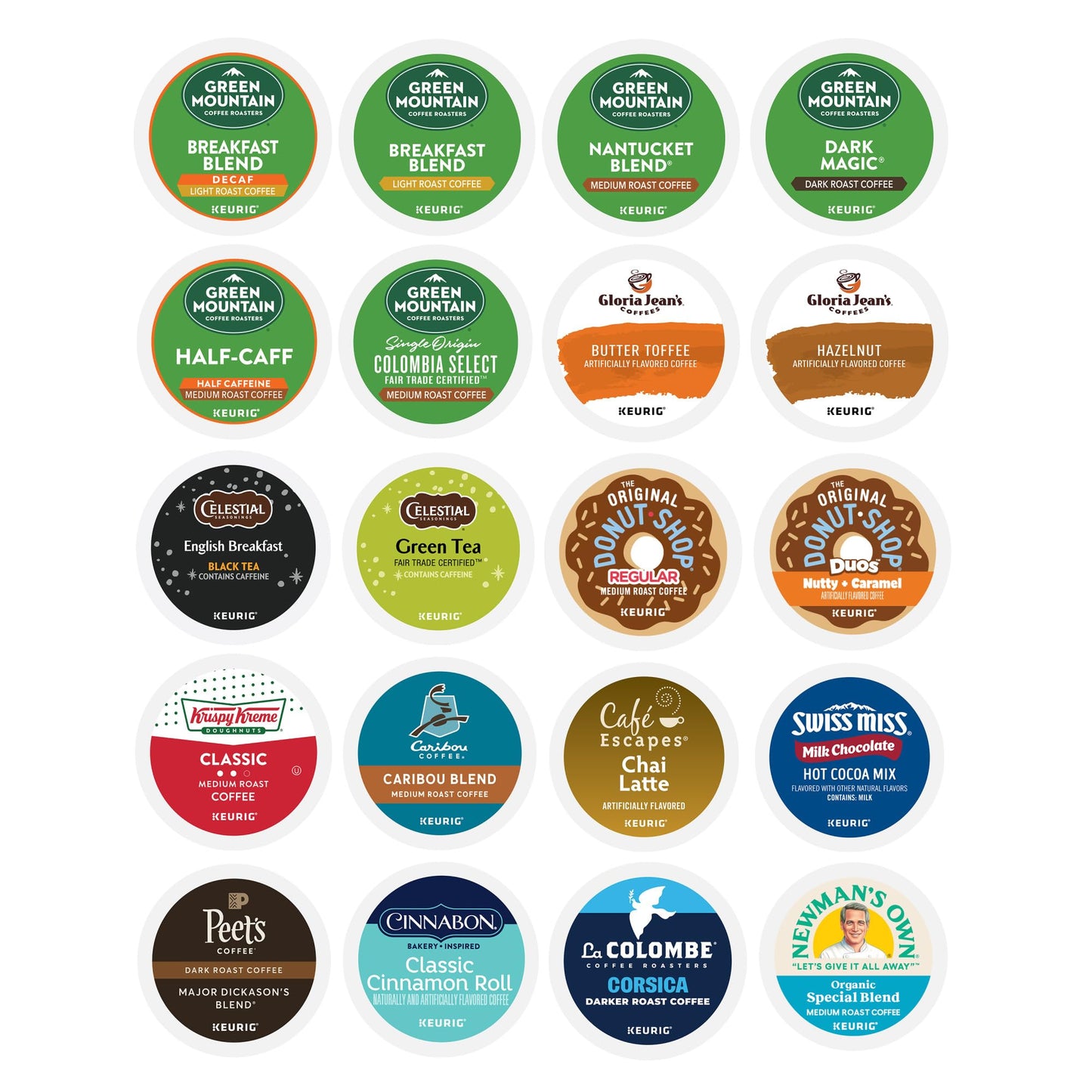 Keurig Entertainers Variety Pack, Keurig Single Serve K-Cup Pods, 40Ct