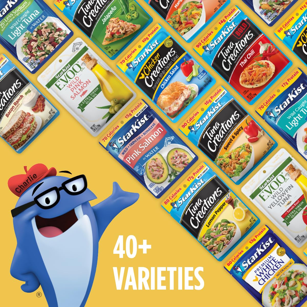 StarKist Chicken Creations, Roasted Garlic & Herb, 2.6 oz Pouch, Pack of 1