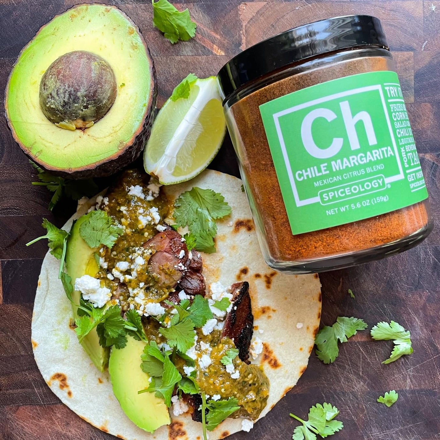 Spiceology - Chile Margarita Mexican Citrus Spice Blend - Chili Lime Taco Seasoning - Use On: Tacos, Black Beans, Chicken, Steak, Fish, Rice Chili, Pork, Corn Or French Fries - 5.9 Oz