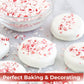 Crushed Peppermint Candy Pieces  Red & White  Mint Flavored Bits for Baking  Toppings  Decorating  and Holiday   4 Lbs in Reusable Jar