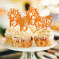 Rssta i Cupcake Toppers, 24 Pack, Quinceañera Theme, Orange Design