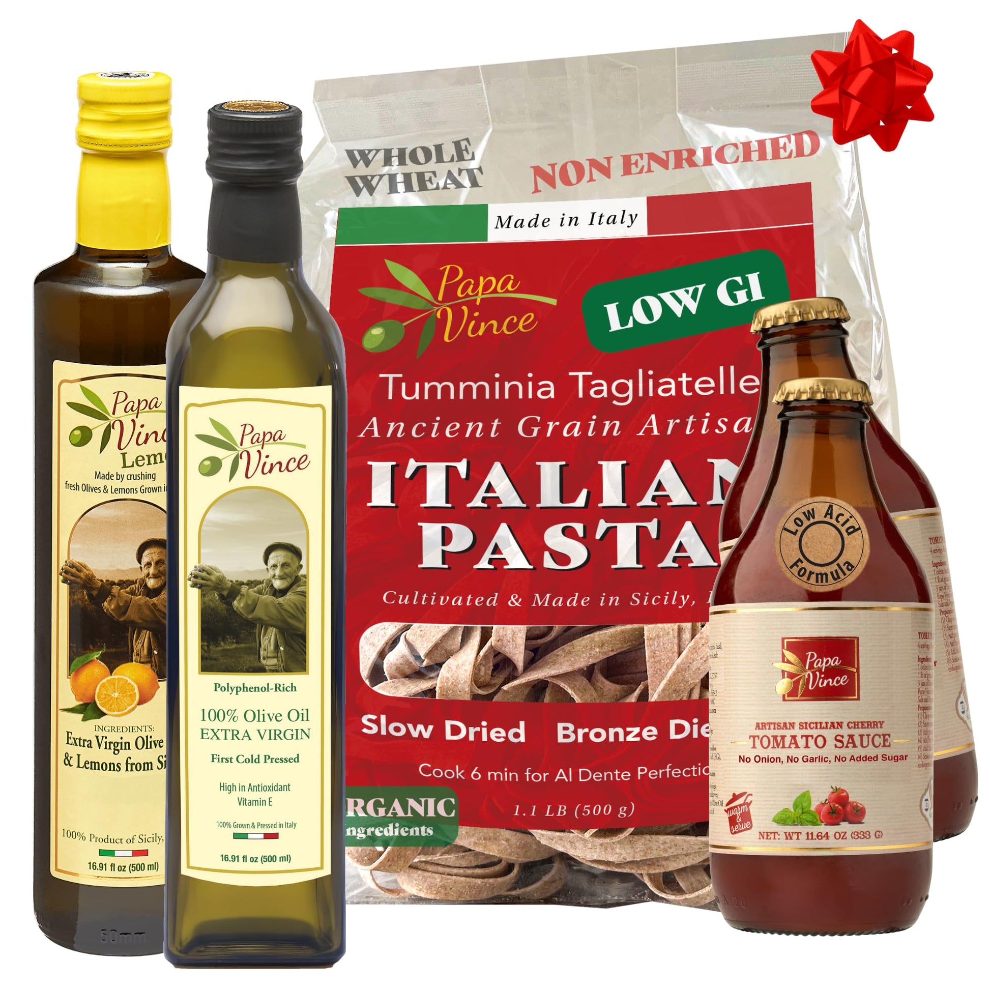Papa Vince Italian Food Gift Basket - Gourmet Gifts from Sicily, 0.51 Fl Oz