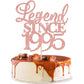 Rsstarxi Glitter Cake Topper, Legend Since 1995, Rose Gold, Model XM310, Perfect for 30th Birthday and Wedding Anniversary Celebrations