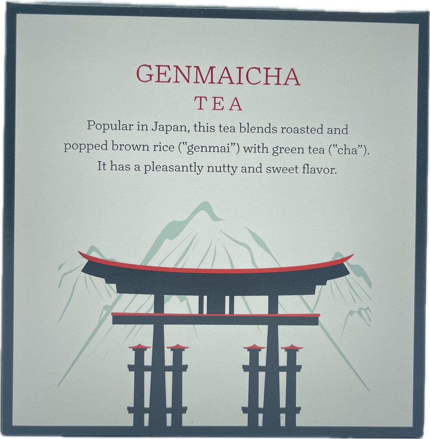 Elephant Park Genmaicha Sencha Green Tea - 15 Pyramid Bags, Smooth Roasted Brown Rice Flavor, 30g Total