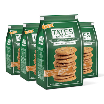 Tate'S Bake Shop Salted Caramel Chocolate Chip Cookies, Limited Edition, 4 - 7 Oz Bags